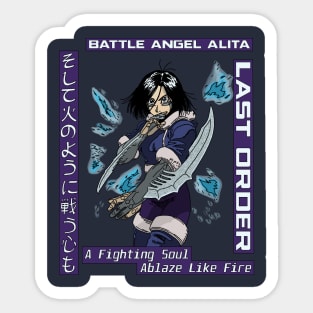 Battle Angel Alita, Fighting Soul. Sticker